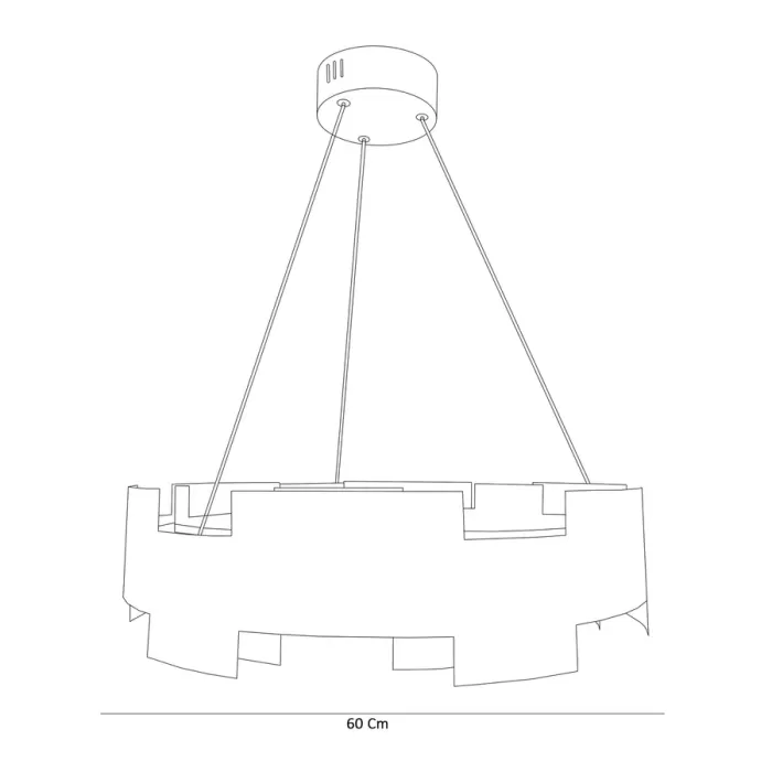 Led Avize Sarkıt KALE 60 cm