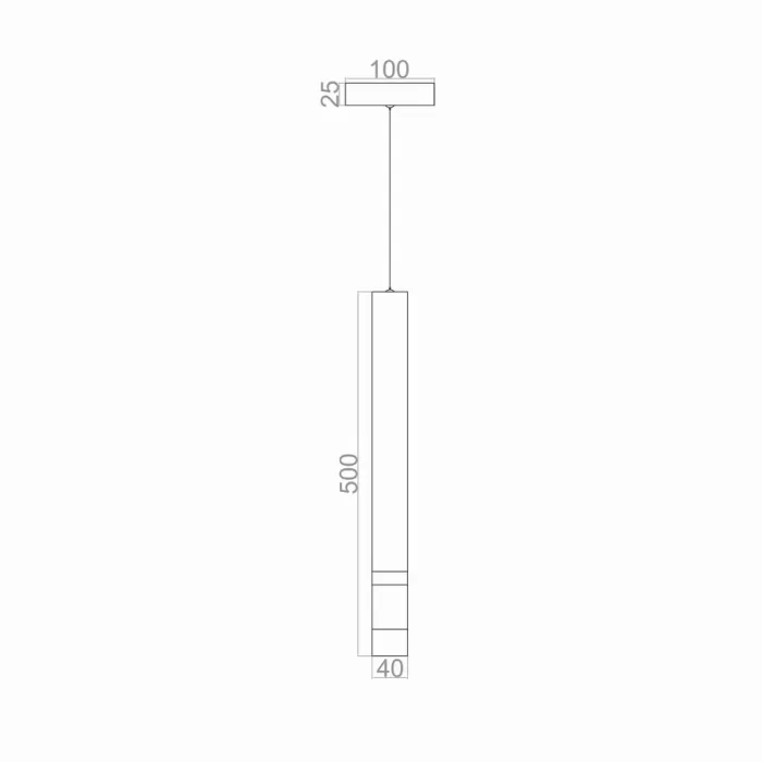 Led Avize Sarkıt GRANDETUBO2 1*40 mm