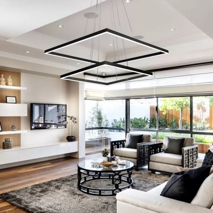 Led Avize Sarkıt 2KARE 60*60 cm