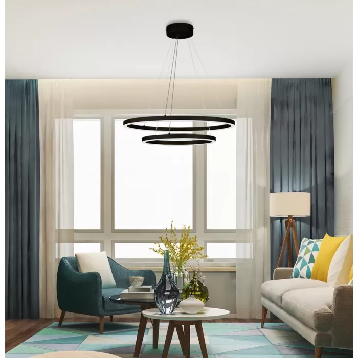 Led Avize Sarkıt 2CIRKEL 60 cm