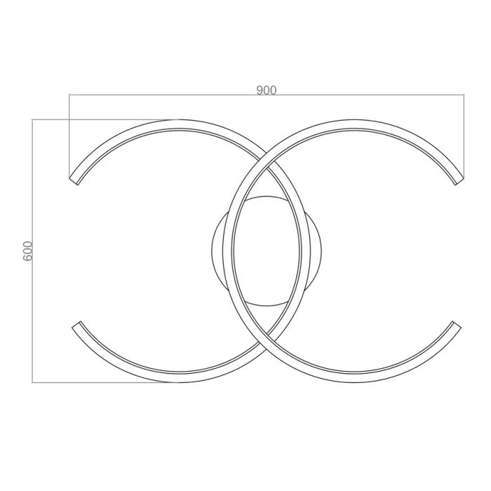 Led Avize Plafonyer SIRTA 90*60 cm