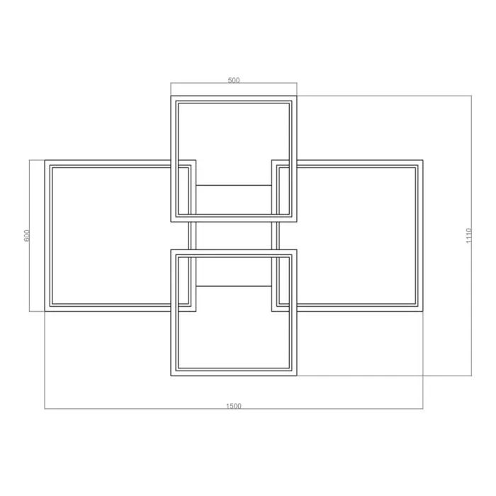 Led Avize Plafonyer ALTIKARE 150*110 cm