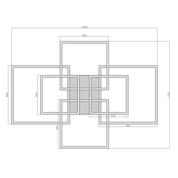 Led Avize Plafonyer ALTIKARE 150*110 cm