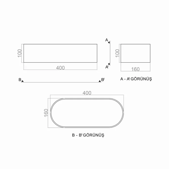 Led Avize Plafonyer ELİPS 7DRUM 40*16 cm