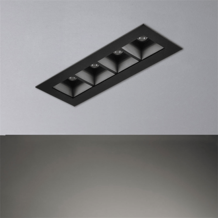 Sıva Altı Led Spot Siyah