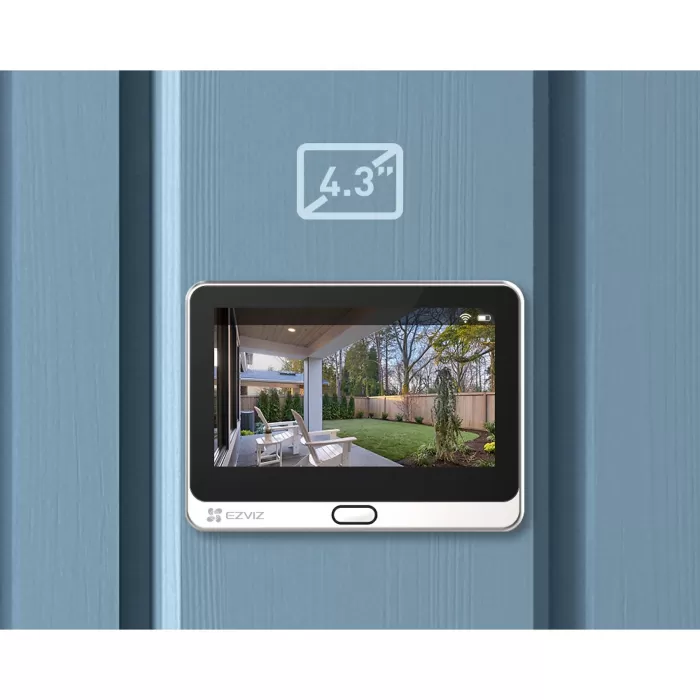 EZVIZ DP2C, 1080P FHD 2MP, Görüntülü Konuşma, Kapı Zili, Pır Sensörü, 4.3 Ekranlı, Wi-Fili Kapı Görüntüleyicisi