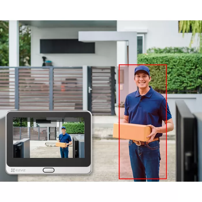 EZVIZ DP2C, 1080P FHD 2MP, Görüntülü Konuşma, Kapı Zili, Pır Sensörü, 4.3 Ekranlı, Wi-Fili Kapı Görüntüleyicisi