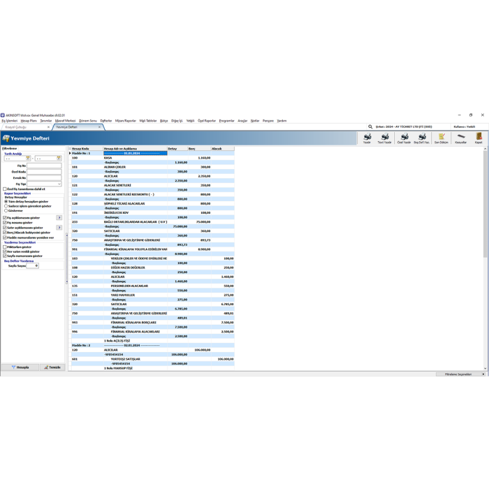 WOLVOX Genel Muhasebe WOG9