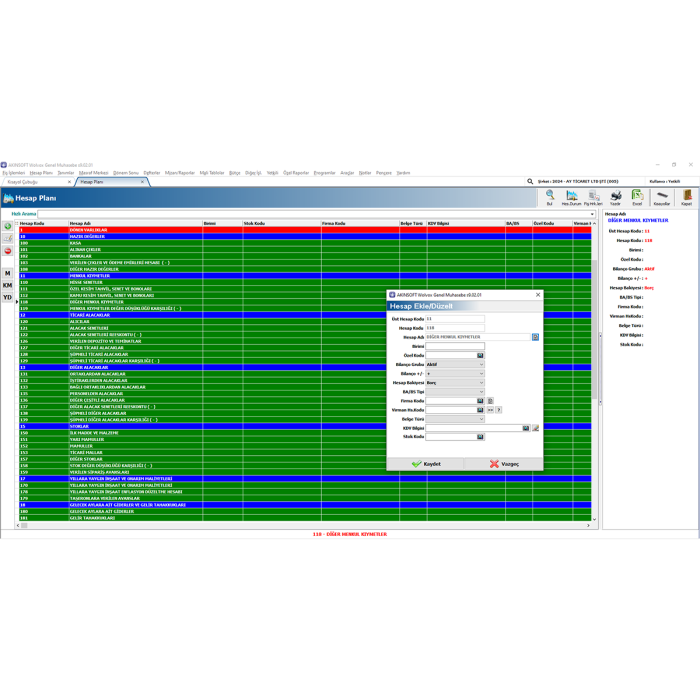 WOLVOX Genel Muhasebe WOG9