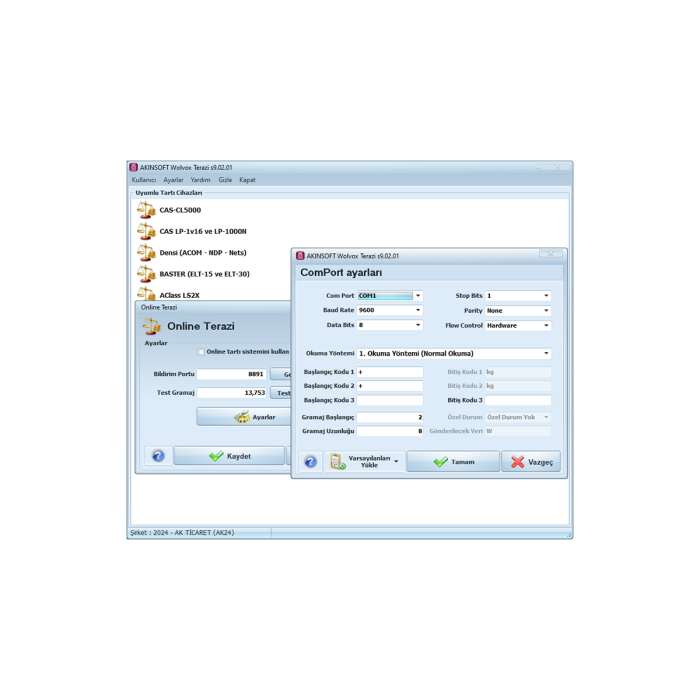 WOLVOX Terazi Otomasyon WTR9