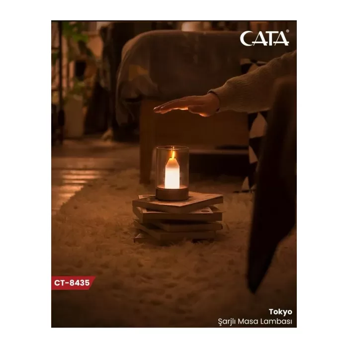 CT-8432 El Hareketini Algılayan Tokyo Şarjlı Masa Lambası 3200K
