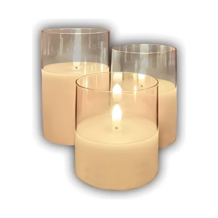 CT-8433 Prag 3’lü LED Mum Seti Masa Lambası