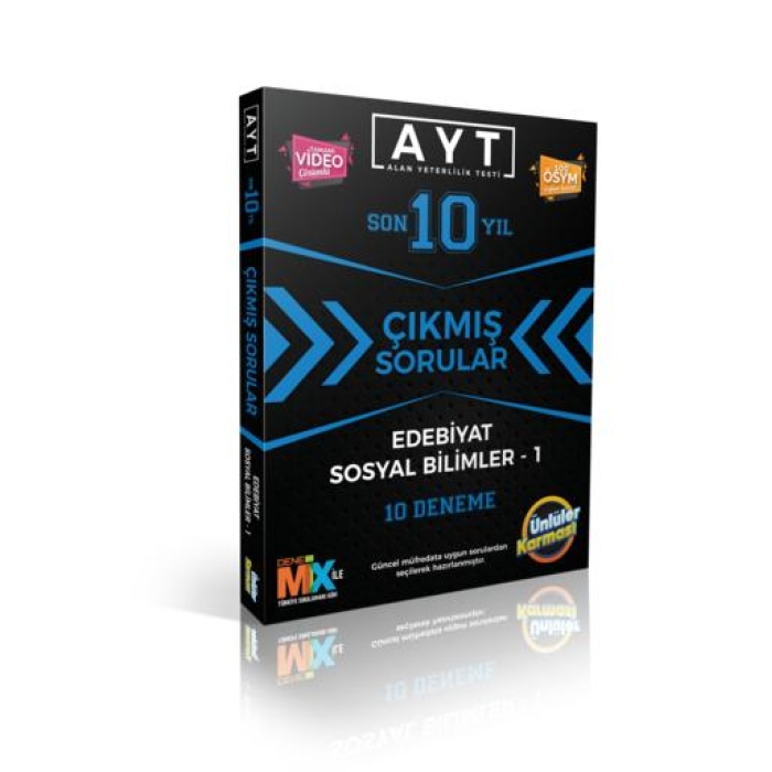 AYT Son 10 Yıl Çıkmış Sorular Edebiyat-Sosyal Bilimleri -1