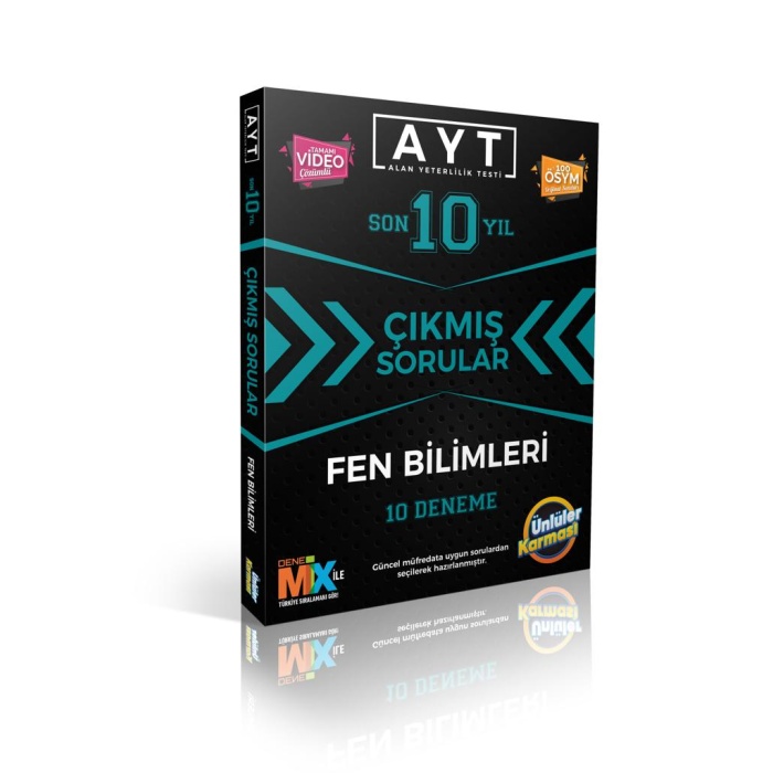 AYT Son 10 Yıl Çıkmış Sorular Fen Bilimleri