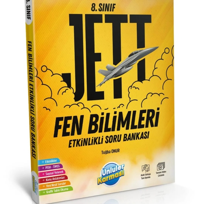 8.SINIF JETT FEN BİLİMLERİ  ETKİNLİKLİ SORU BANKASI