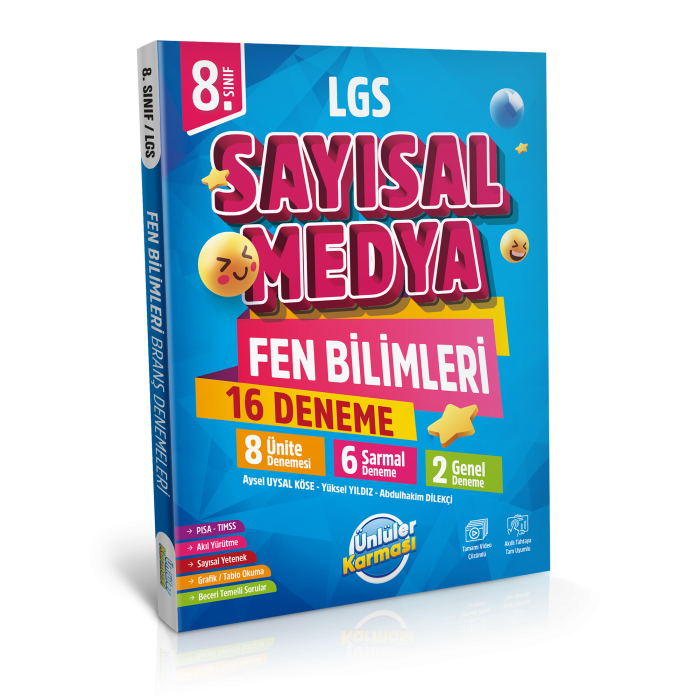 SAYISAL MEDYA 8.SINIF FEN BİLİMLERİ 16 DENEME