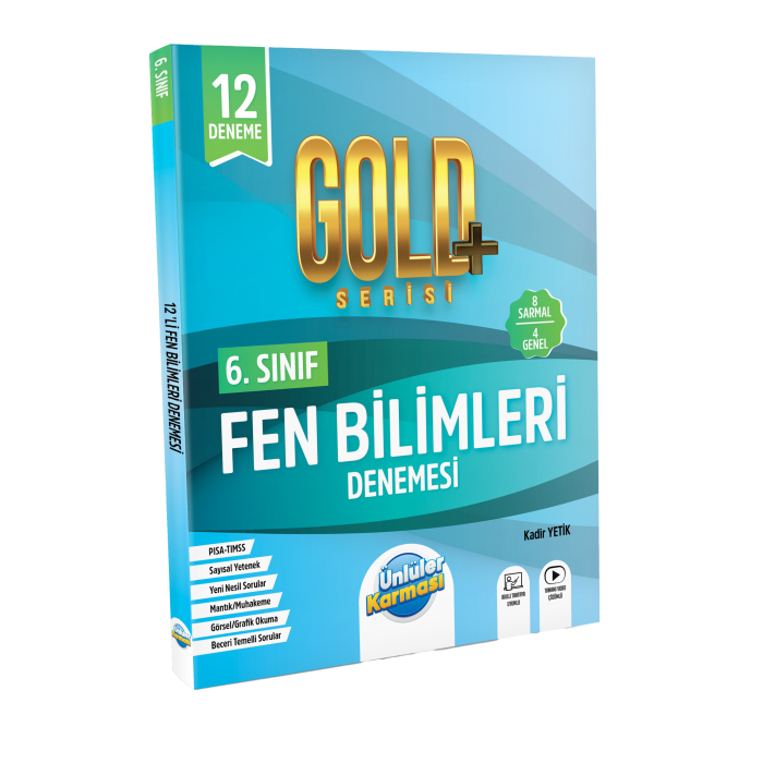 6.Sınıf  Gold Fen Bilimleri 12 Deneme (Yeni)