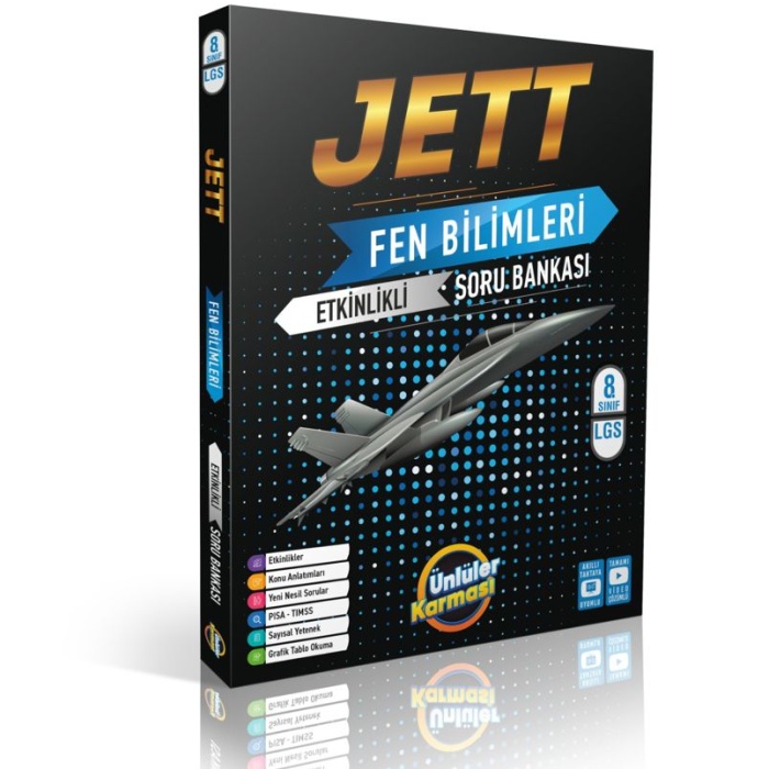JETT ETKİNLİKLİ SORU BANKASI FEN BİLİMLERİ (İADESİZ)