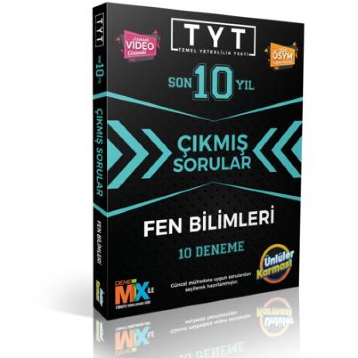 TYT SON 10 YIL ÇIKMIŞ SORULAR FEN BİLİMLERİ