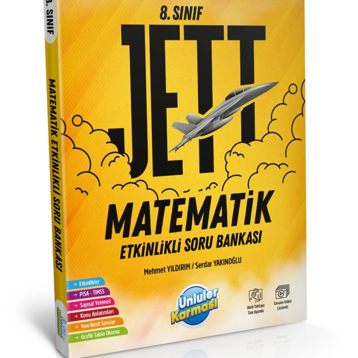 8.SINIF JETT MATEMATİK  ETKİNLİKLİ SORU BANKASI ( İADESİZ )