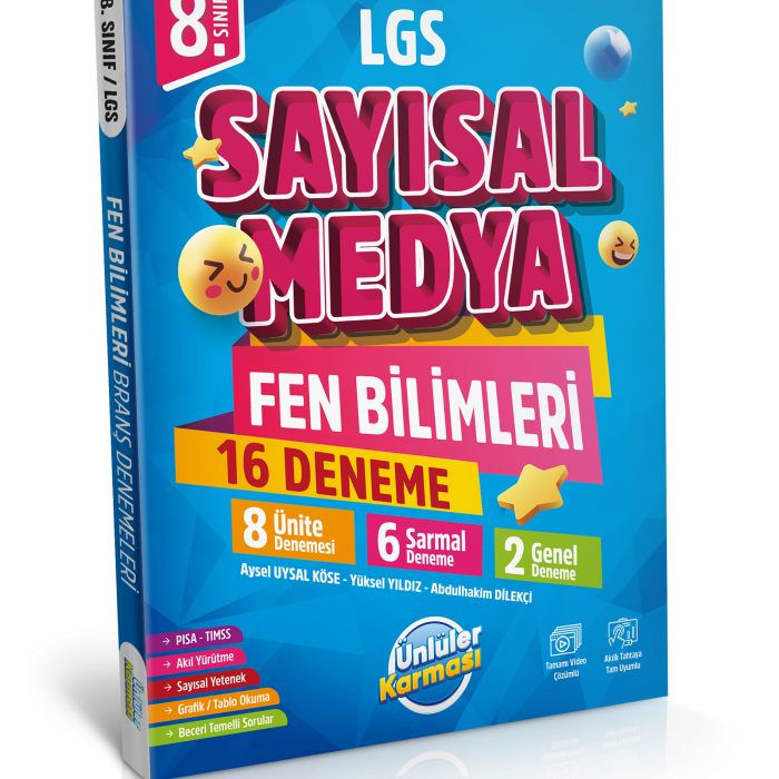 SAYISAL MEDYA 8.SINIF FEN BİLİMLERİ 16 DENEME