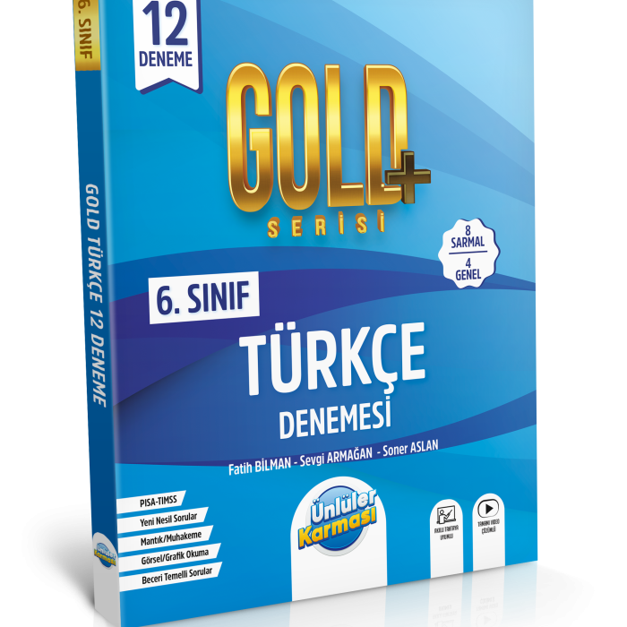6. SINIF TÜRKÇE GOLD+ SERİSİ 12 DENEME
