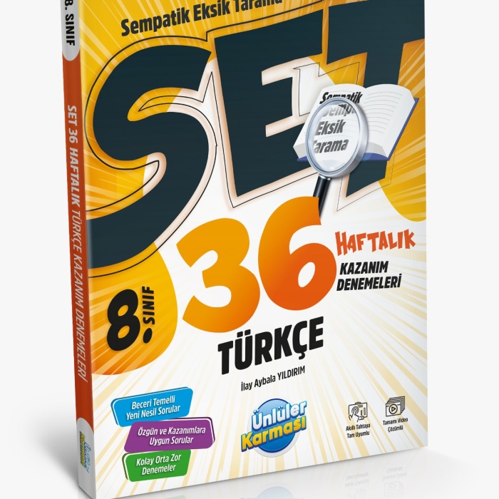 8. SINIF TÜRKÇE SEMPATİK 36 HAFTALIK KAZANIM DENEMELERİ