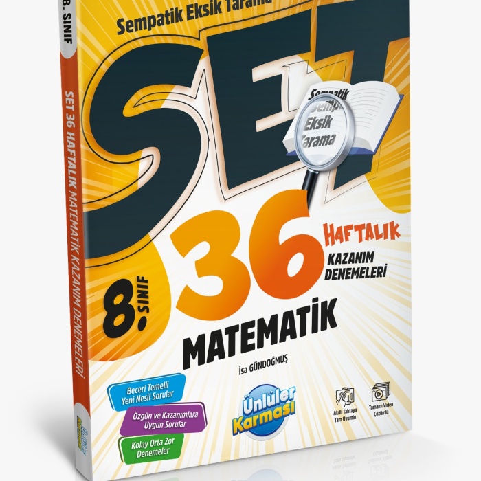 8. SINIF MATEMATİK SEMPATİK 36 HAFTALIK KAZANIM DENEMELERİ