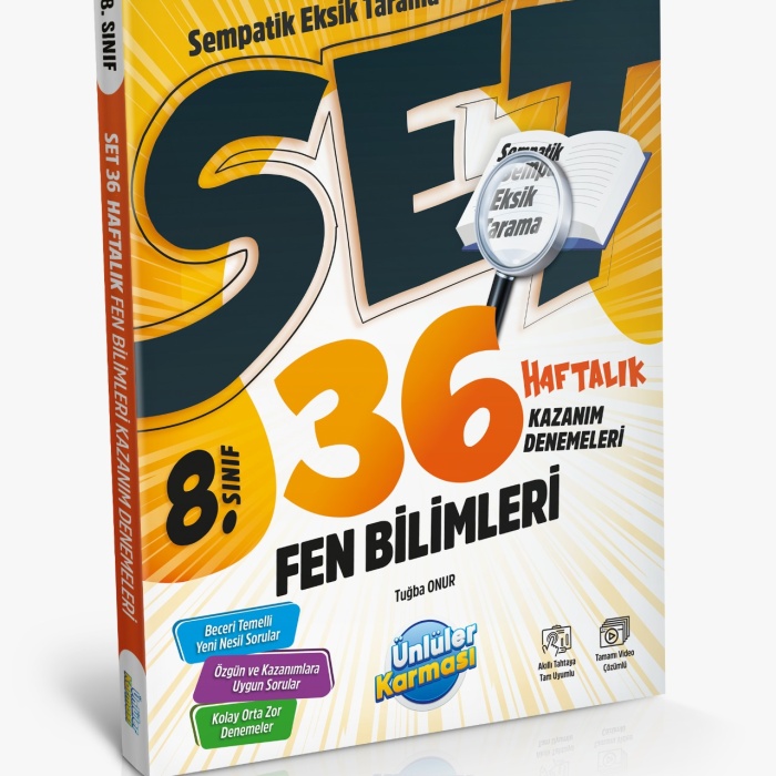 8. SINIF FEN BİLİMLERİ SEMPATİK 36 HAFTALIK KAZANIM DENEMELERİ