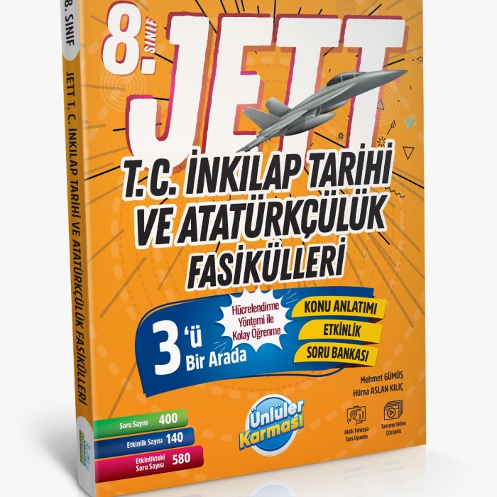8. SINIF JETT T.C. İNKILAP TARİHİ VE ATATÜRKÇÜLÜK FASİKÜLLERİ
