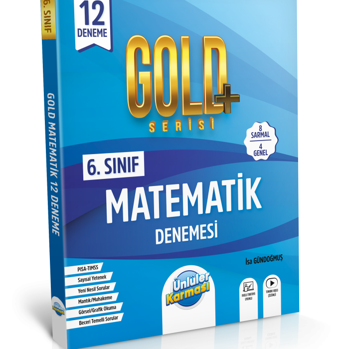 6. SINIF MATEMATİK GOLD+ SERİSİ 12 DENEME