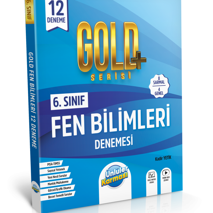 6. SINIF FEN BİLİMLERİ GOLD+ SERİSİ 12 DENEME