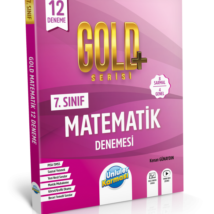 7. SINIF MATEMATİK GOLD+ SERİSİ 12 DENEME
