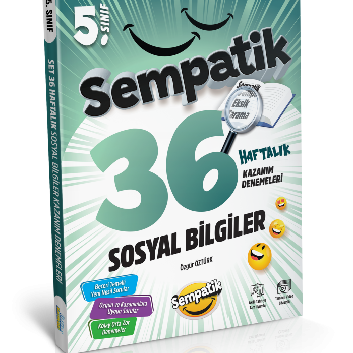 5. SINIF SOSYAL BİLGİLER SEMPATİK 36 HAFTALIK KAZANIM DENEMELERİ
