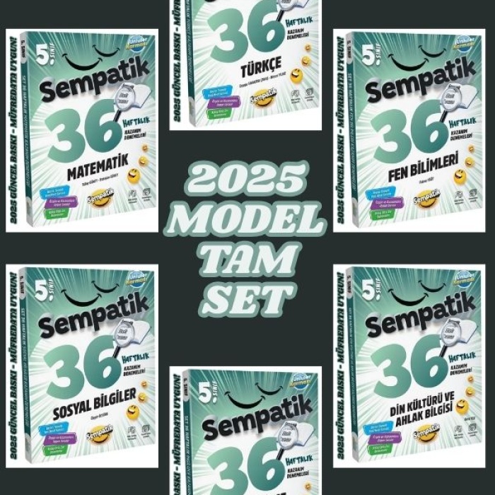 5.Sınıf 36 Haftalık Kazanım Denemeleri (SET )ÖRNEK  Türkçe Matematik-Fen Bilimleri-Sosyal Bilgiler-Din Kültürü-İngilizce
