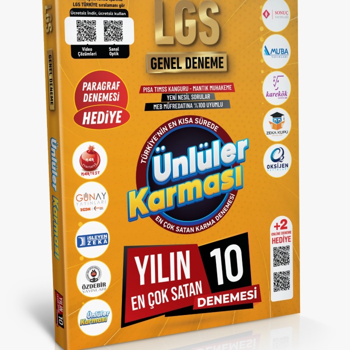8. SINIF LGS 10 YAYIN 10+2 KARMA DENEME