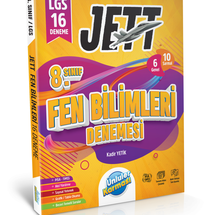 8. SINIF JETT FEN BİLİMLERİ 16 DENEME