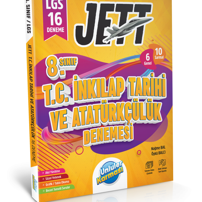 8. SINIF JETT T.C. İNKILAP TARİHİ VE ATATÜRKÇÜLÜK 16 DENEME