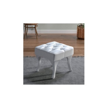 Kapitoneli Puf 45x45 - Krem