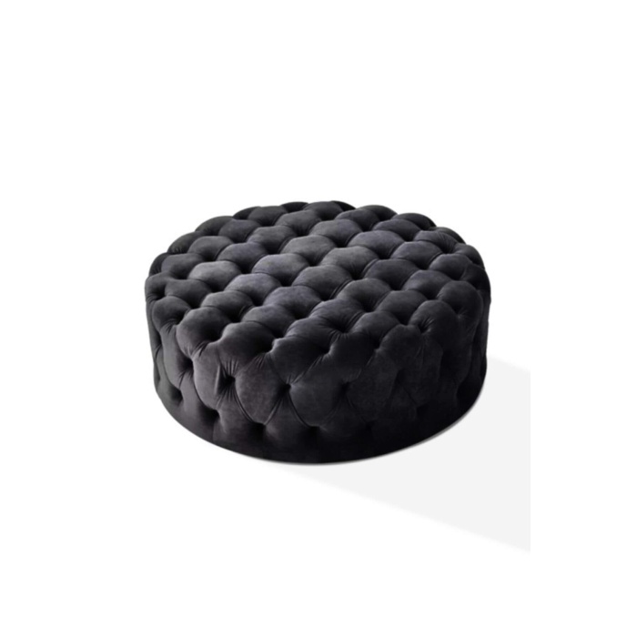 Romossi Luxury Siyah Puf