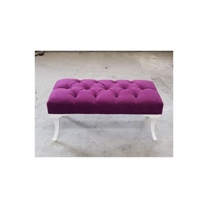 Puf Ayak Ucu Kapitoneli Kapı Önü Antre Bench Puf MOR