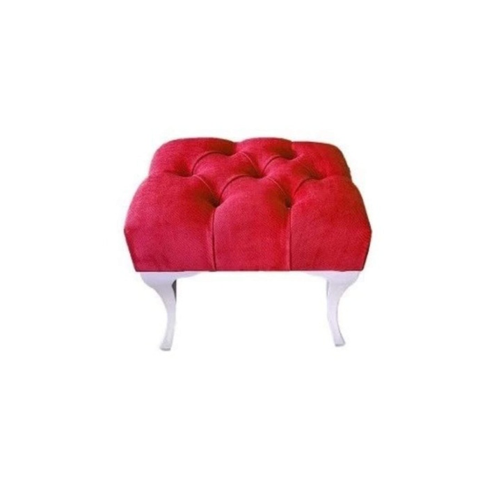 Dekoratif Kapitone Puf Ayak Ucu Kapı Önü Makyaj Pufu 45*45 Cm