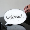 BUFFER® Kalemle Yazılabilen Konuşma Balonu Görünümlü Işıklı Mesaj Panosu