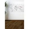 BUFFER® Yazılabilir Dünya Haritası Manyetik Duvar Stickerı 110 x 56 cm