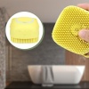 BUFFER® Yumuşak Silikon Malzemeli Esnek Jel Hazneli Masaj Fonksiyonlu Etkili Banyo Duş Kese Lifi