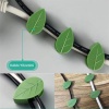 BUFFER®10 lu Yaprak Tasarımlı  Kablo Bitki Sarmaşık Düzenleyici Yapışkanlı Klipsler