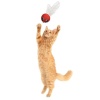 BUFFER®  Renkli Hasır  Tüylü Oyun Topu (Catnipli) İlgi Çekici Eğlenceli  Eğitici Evcil Hayvan Oyun