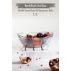 Akrilik Barok Şeffaf Büyük Oval Meyve & Salata Kasesi & Karıştırma Kabı / 3,3 Lt  (CAM DEĞİLDİR)