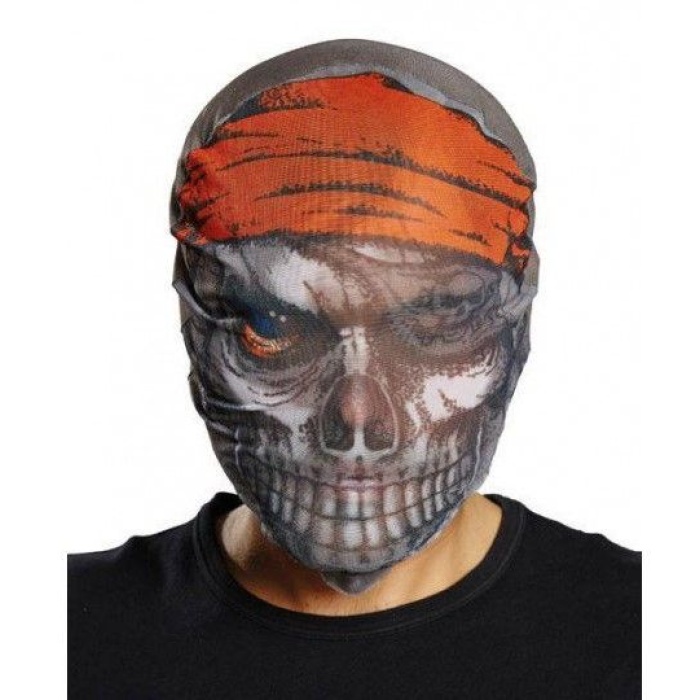 Kafaya Tam Geçmeli Bez Korsan Maskesi - Streç Korku Maskesi - 3D Baskılı Maske Model 4