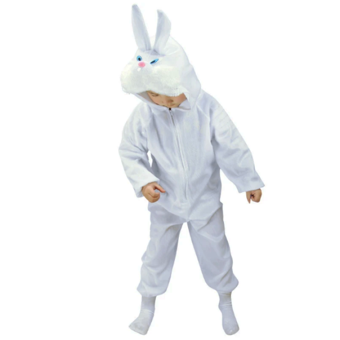 Çocuk Tavşan Kostümü Beyaz Renk 80 cm